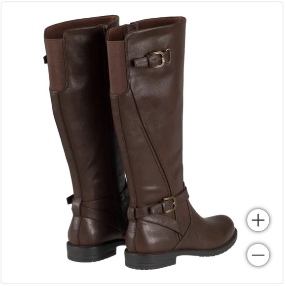 Brown Knee-High Riding Boots - Picture 2 of 3